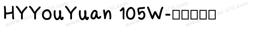 HYYouYuan 105W字体转换